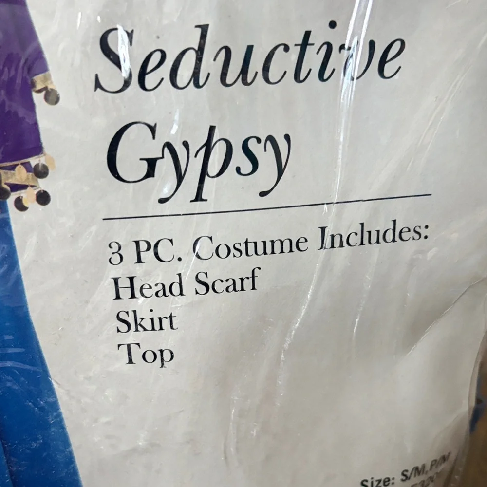 Leg Avenue Blue and Purple Seductive Gypsy Costume NWT S/M - Picture 2 of 5